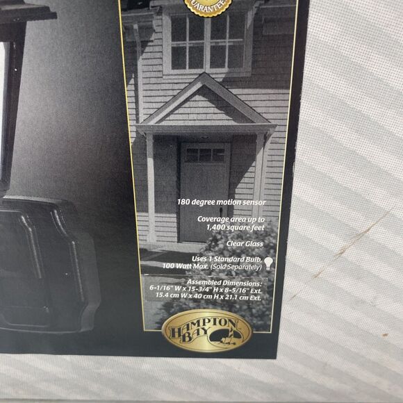 Hampton Bay 647-792 Motion Activated Outdoor Die-Cast Metal Wall Lantern - Picture 9 of 9